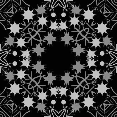 Renkli motifin dairesel dikişsiz deseni