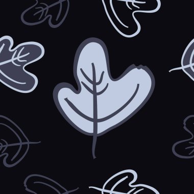 Soyut renkli meşe yaprakları Dikişsiz deseni