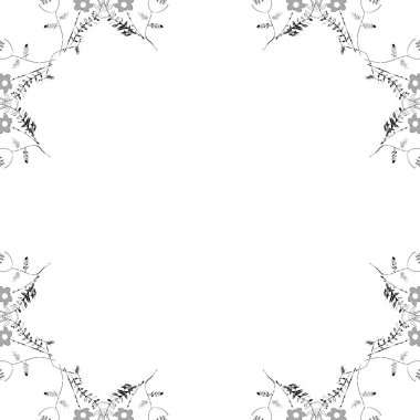 Çiçek motifli dairesel dikişsiz desen, fotokopi alanı