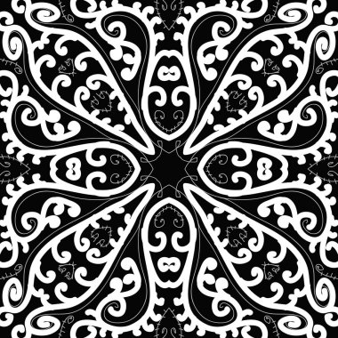 sanatsal soyut dikişsiz desen, vektör illüstrasyon