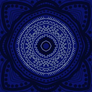 Renkli motifin dairesel dikişsiz deseni