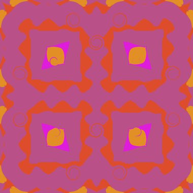 Fotokopi alanı ile dekoratif motif dairesel dikişsiz desen