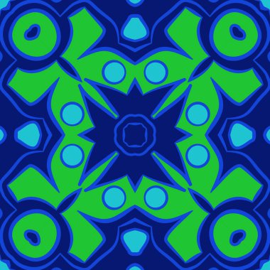 Soyut motifin dairesel dikişsiz deseni  