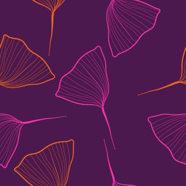 İhale çiçek yaprakları ile dikişsiz soyut desen