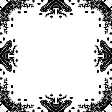 Çiçek motifli dairesel dikişsiz desen, fotokopi alanı