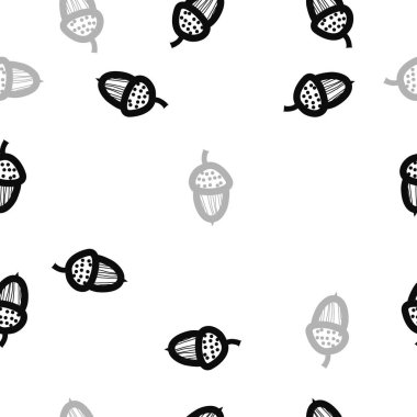 renkli soyut basit meşe palamudu desen