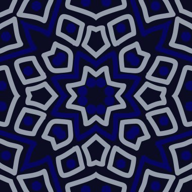 Renkli motifin dairesel dikişsiz deseni