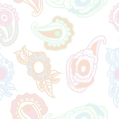 etnik süsler ile dikişsiz vektör arka plan