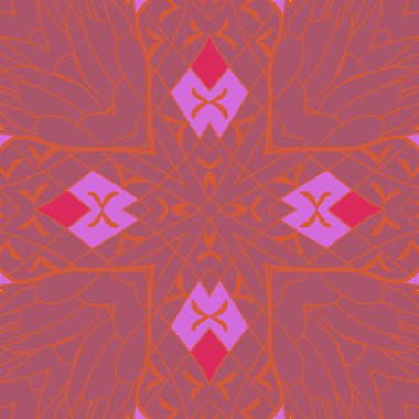 sanatsal soyut dikişsiz desen, vektör illüstrasyon