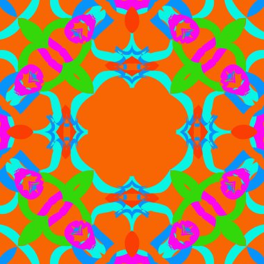 Soyut motif, noktalar, yıldızlar, kopyalama alanı dairesel dikişsiz desen.  