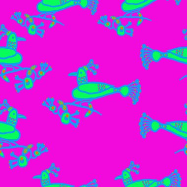 sanatsal soyut dikişsiz desen, vektör illüstrasyon