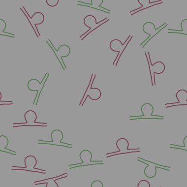 sanatsal soyut dikişsiz desen, vektör illüstrasyon