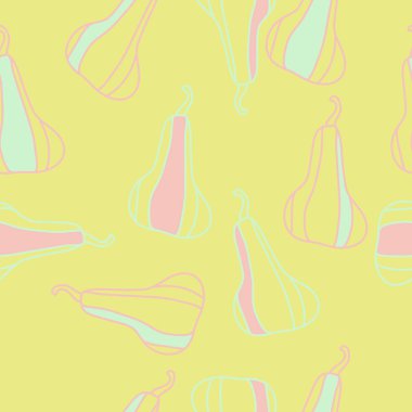 kabak ile dikişsiz desen vektör illüstrasyon