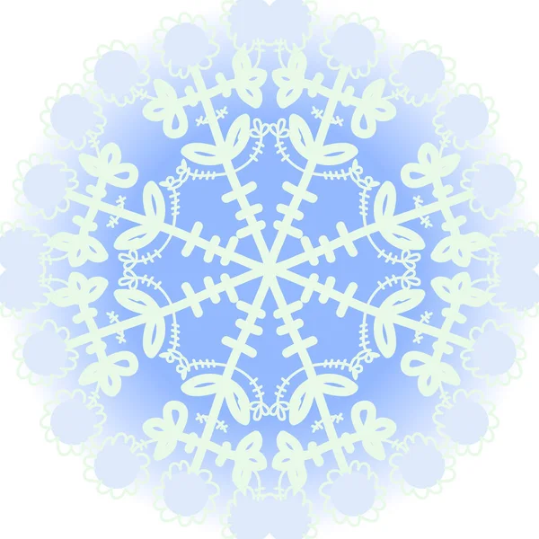 Carte Avec Ornement Floral Circulaire — Image vectorielle
