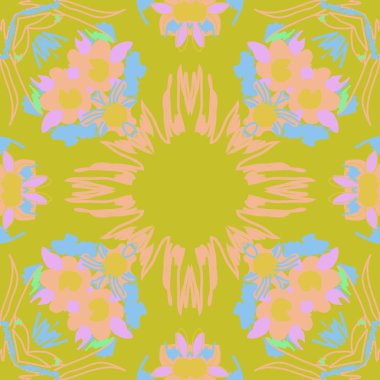 sanatsal soyut dikişsiz desen, vektör illüstrasyon