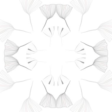 grafik bitkiler ile soyut sorunsuz arka plan