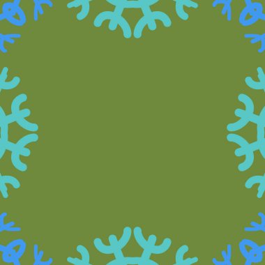 Renkli motifin dairesel dikişsiz deseni