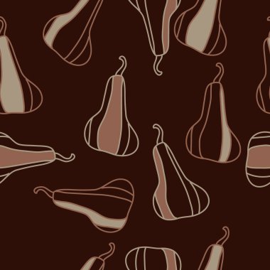 kabak ile dikişsiz desen vektör illüstrasyon