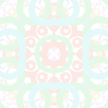 Kopya alanı ile soyut motifdairesel dikişsiz desen