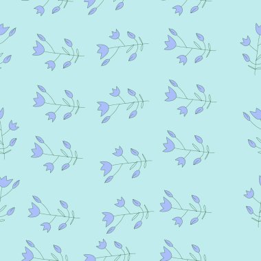 Renkli çiçeklerle kusursuz desen