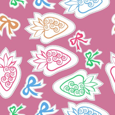 Soyut basit meyvelerin kusursuz deseni