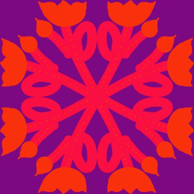 Soyut basit çiçeklerin kusursuz deseni