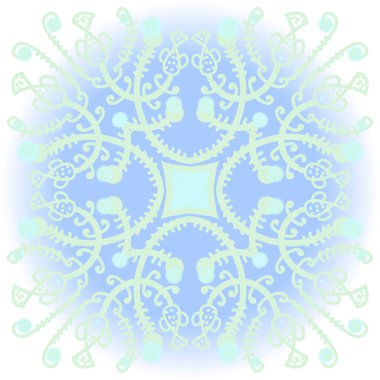 Narin motifin dairesel dikişsiz deseni 