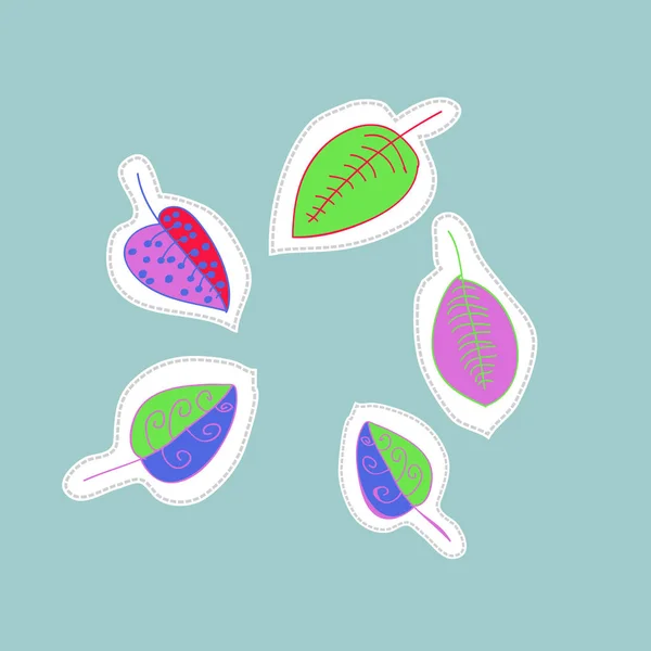 Soyut basit yaprakların kusursuz deseni