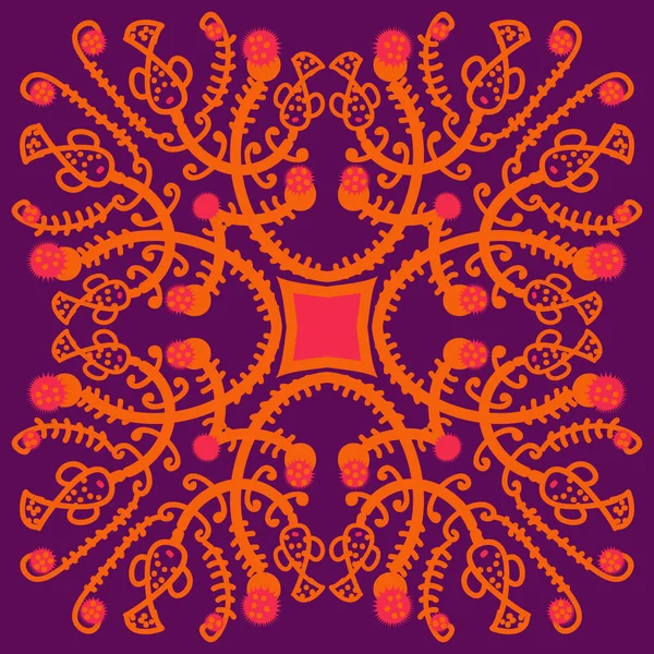 Narin motifin dairesel dikişsiz deseni 