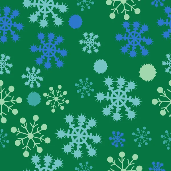 Снежный Бесшовный Рисунок Цветного Мотива — стоковый вектор