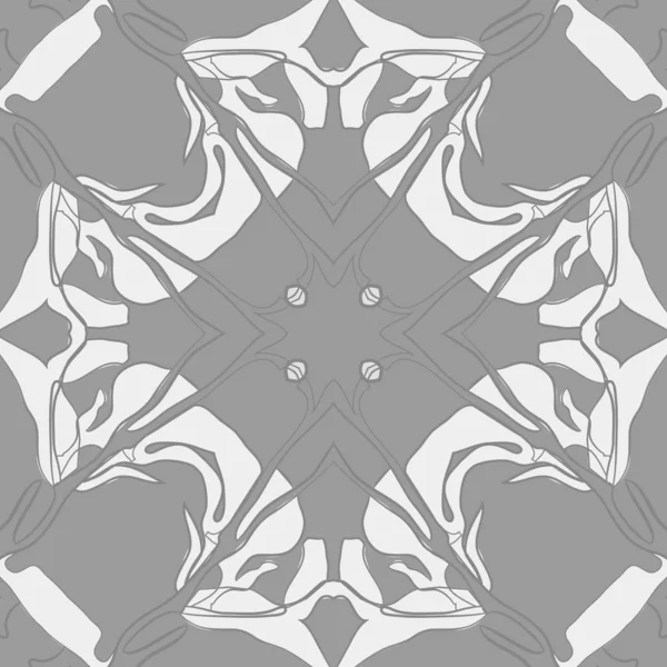 Motif Circulaire Sans Couture Avec Motif Floral Espace Copie — Image vectorielle