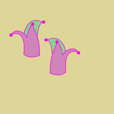 Elips ile taç Dikişsiz süs , noktalar .