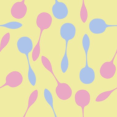 Soyut renkli kaşların Dikişsiz deseni