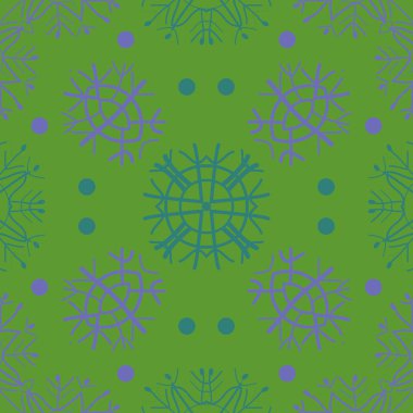 Renkli motifin dairesel dikişsiz deseni