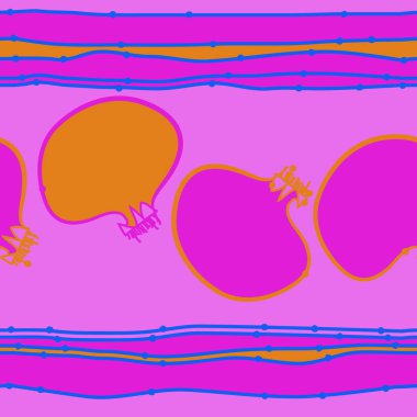 renkli nar meyve dikişsiz desen