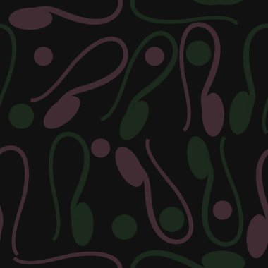 sanatsal soyut dikişsiz desen, vektör illüstrasyon