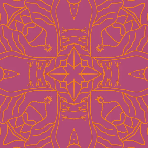 Narin motif, çizgiler, yıldızlar, dalgalar dairesel dikişsiz desen.  
