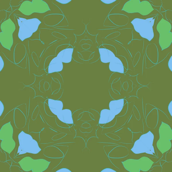 Kreisförmige Nahtlose Muster Von Dekorativen Bunten Motiv — Stockvektor