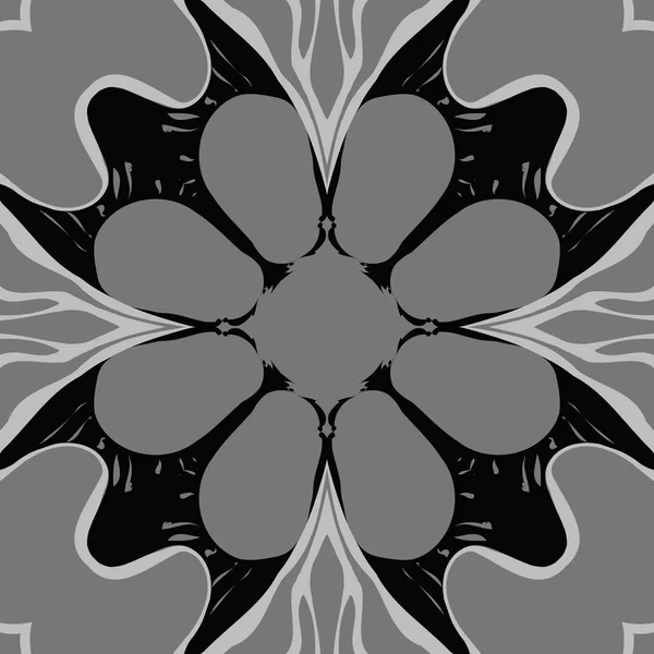 Круглий Безшовний Візерунок Квітковим Мотивом Простір Копіювання — стоковий вектор