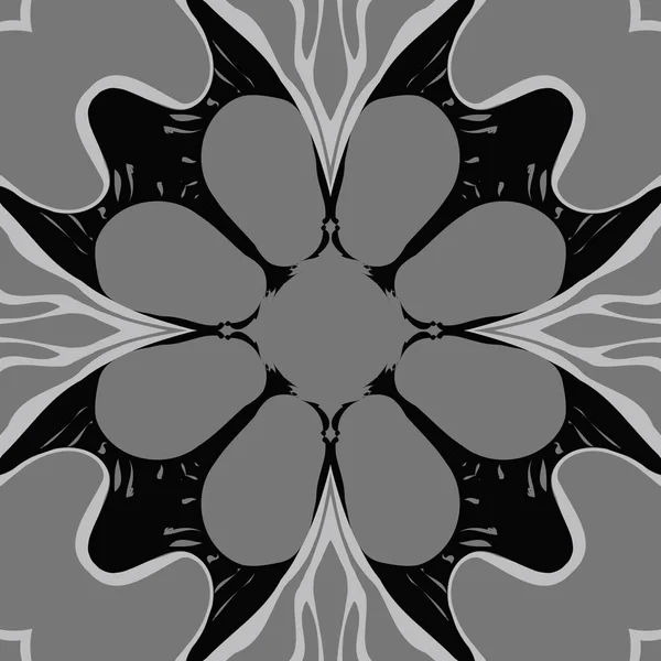 Motif Circulaire Sans Couture Avec Motif Floral Espace Copie — Image vectorielle