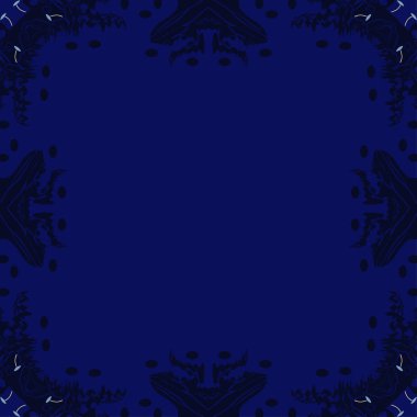 Çiçek motifi dairesel dikişsiz desen, noktalar, çizgiler, dalgalar, delik, elips, kopyalama alanı. 