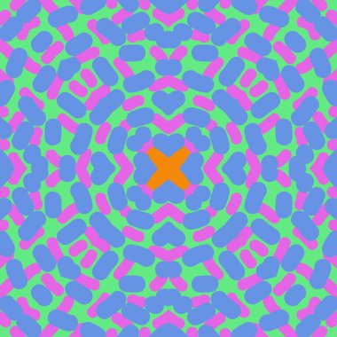 Soyut motifin dairesel dikişsiz deseni  