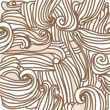 Dairesel soyut dikişsiz desen, vektör illüstrasyon