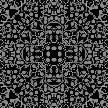 Renkli motifin dairesel dikişsiz deseni