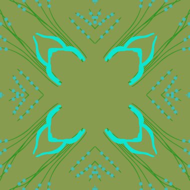 Soyut basit fraktalların kusursuz deseni