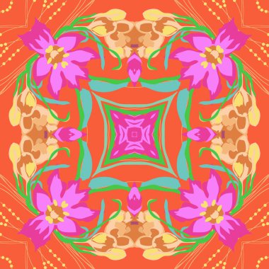 süslü desenli dikişsiz vektör arka planı