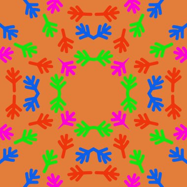 sanatsal soyut dikişsiz desen, vektör illüstrasyon