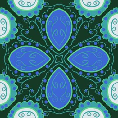 sanatsal soyut dikişsiz desen, vektör illüstrasyon