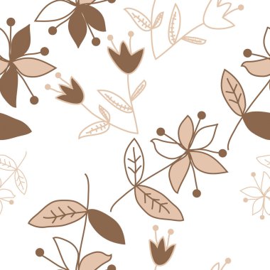 Renkli motif çiçek dikişsiz desen