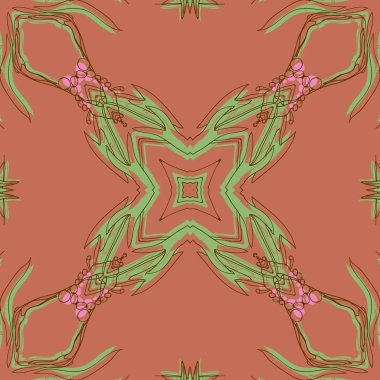 Soyut basit fraktalların kusursuz deseni